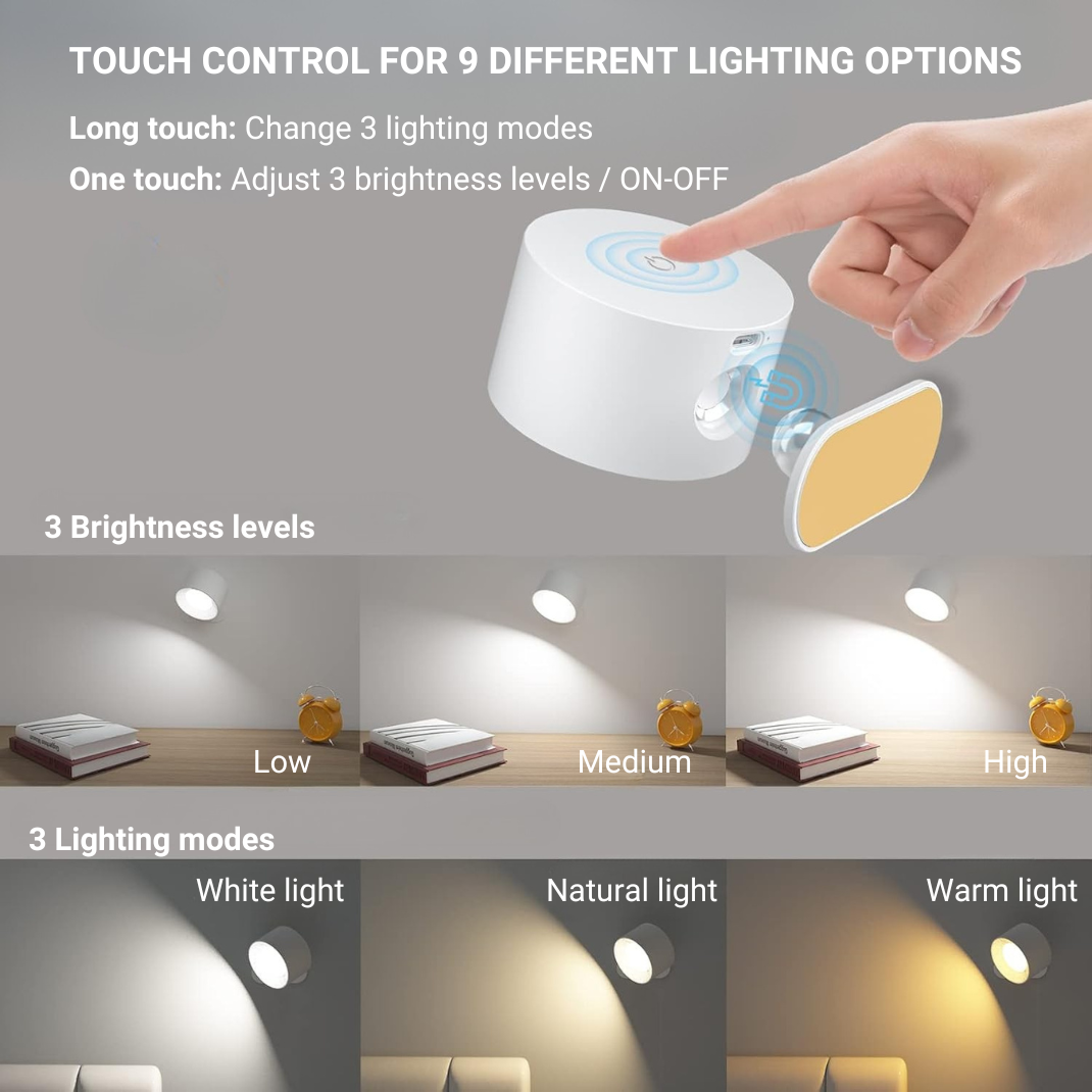 Rechargeable wall lamp